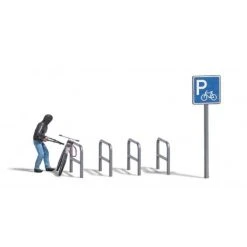 Busch A-Set: Fahrradklau H0