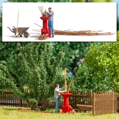 Busch A-Set:Gartenhäcksler H0 3 Busch A-Set:Gartenhäcksler H0