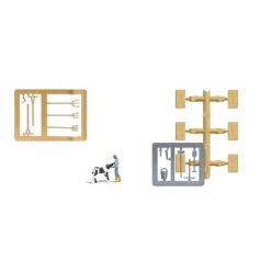 Busch A-Set: Kälberfütterung H0