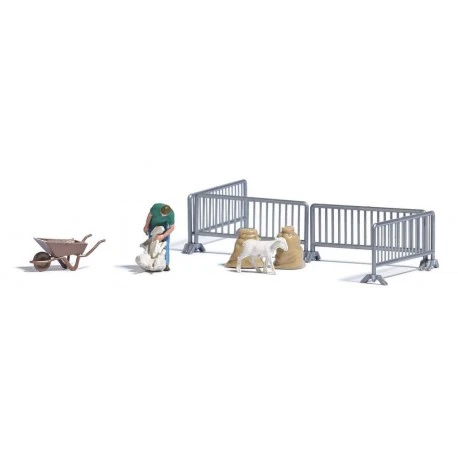 Busch A-Set: Schafschur H0 3 Busch A-Set: Schafschur H0