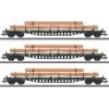 Maerklin H0 Rungenwagen-Set Mit Holzbeladung -bag shop h0 rungenwagen set mit holzbeladung
