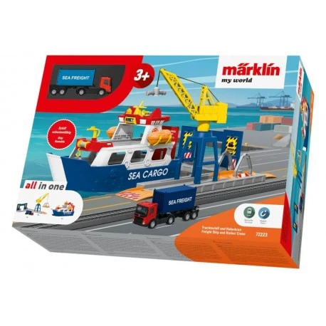 Maerklin Märklin 72223 H0 Märklin My World - Frachtschiff Und Hafenkran 3 Maerklin Märklin 72223 H0 Märklin My World - Frachtschiff Und Hafenkran